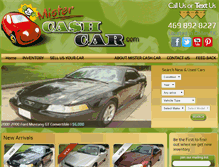 Tablet Screenshot of mistercashcar.com